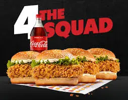 Combo 4 Cheese Zinger Burger  