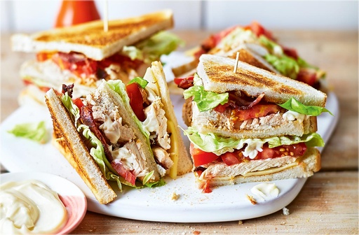 Chicken Cheese Club Sandwich